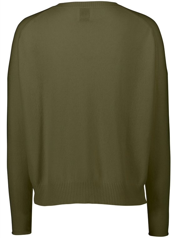 Allude Cashmere Pullover, Army